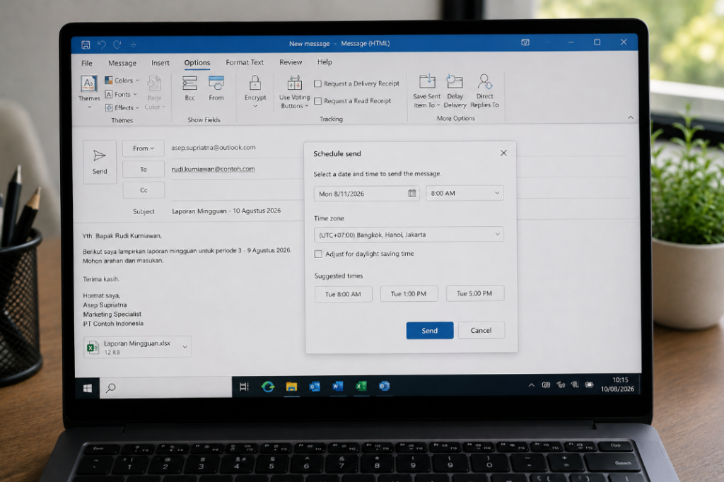 Cara Menjadwalkan Email Outlook